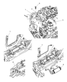Dodge Neon Power Steering Hose Diagram - 4656233AB