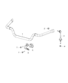 Ram Sway Bar Link Diagram - 68399868AD