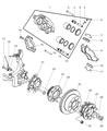 Dodge Ram 2500 Brake Caliper Bracket Diagram - 5015319AA
