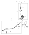 Jeep Cherokee Automatic Transmission Shift Levers Diagram - 5106196AF