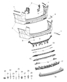2017 Chrysler Pacifica Bumper Diagram - 68282631AB