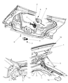 2008 Dodge Challenger Weather Strip Diagram - 4575880AA