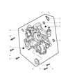 Jeep Commander Timing Cover Diagram - 5134142AD