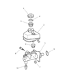 2005 Chrysler Crossfire Brake Master Cylinder Diagram - 5127446AA