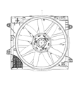 Jeep Wrangler Cooling Fan Assembly Diagram - 68340962AC
