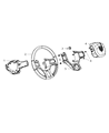 2012 Ram 3500 Steering Wheel Diagram - 1YH41GTVAB