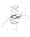 2014 Dodge Charger Sunroof Diagram - 68091791AA
