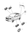 Jeep Power Window Switch Diagram - 68184802AC