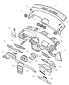Chrysler Concorde Steering Column Cover Diagram - PD52TL2AC