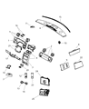 Dodge Durango Steering Column Cover Diagram - 1GY08XDHAA