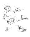 Dodge Intrepid Battery Tray Diagram - 4580197AF