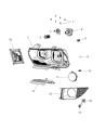 Dodge Headlight Bulb Diagram - 68184755AA