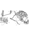 2003 Dodge Ram 3500 Transmission Oil Cooler Hose Diagram - 4897790AA
