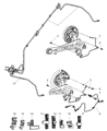 2009 Chrysler PT Cruiser Brake Line Diagram - 5085527AD