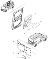 2015 Ram ProMaster City Door Moldings Diagram - 5SM81LDMAA