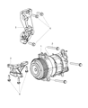 Ram A/C Compressor Diagram - 68280720AA