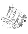 2007 Chrysler PT Cruiser Seat Cushion Diagram - 5139517AA