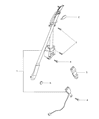 1999 Chrysler Sebring Seat Belt Diagram - MR765187