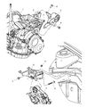 Dodge Neon Engine Mount Diagram - 4668526AE
