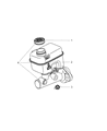 2005 Dodge Dakota Brake Master Cylinder Diagram - 5142652AA