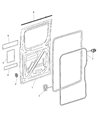 Dodge Sprinter 3500 Door Seal Diagram - 68014676AA