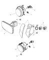 Jeep Compass Headlight Diagram - 5303842AB