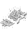 Chrysler Sebring Rear Crossmember Diagram - MB907651