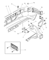 2004 Dodge Dakota License Plate Diagram - 55076597AE