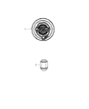 2010 Chrysler PT Cruiser Wheel Cover Diagram - 68085123AA