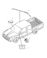 2011 Ram Dakota Air Bag Diagram - 55365010AD
