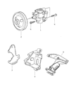 Chrysler Cirrus Power Steering Pump Diagram - R4874243