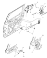 1999 Dodge Durango Door Handle Diagram - RZ13DX9AA