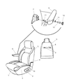 2000 Dodge Ram Wagon Seat Cushion Diagram - 5103025AA