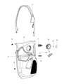 Jeep Cherokee Door Handle Diagram - 6CK53SZ6AB