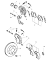 2006 Dodge Sprinter 3500 Brake Pad Diagram - 5103556AA