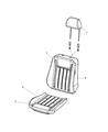 Chrysler Seat Cushion Diagram - 68217075AA