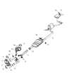 Chrysler Voyager Catalytic Converter Diagram - 68420269AA