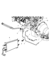 2005 Dodge Ram 2500 Transmission Oil Cooler Hose Diagram - 52028922AJ