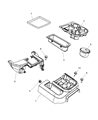 Dodge Ram 2500 Center Console Base Diagram - 5KK91ZJ8AA