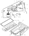 2005 Dodge Viper Timing Cover Diagram - 5037036AI
