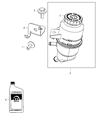 Jeep Wrangler Power Steering Reservoir Diagram - 52126151AE