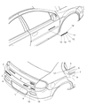 2001 Dodge Neon Emblem Diagram - 5288947AC