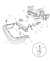 Chrysler LHS Bumper Diagram - 4883948AA