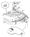 Dodge Magnum Hood Latch Diagram - 5065524AE