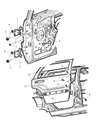 Jeep Liberty Door Check Diagram - 55177036AC