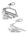 2006 Chrysler Sebring Car Mirror Diagram - 4806137AB