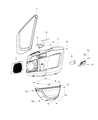 Ram ProMaster 2500 Door Handle Diagram - 1ZA11JXWAE