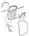 Chrysler Aspen Door Seal Diagram - 55364333AB