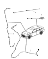2009 Dodge Journey Antenna Diagram - 5064164AC