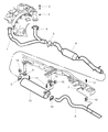 Dodge Durango Tail Pipe Diagram - E0055151